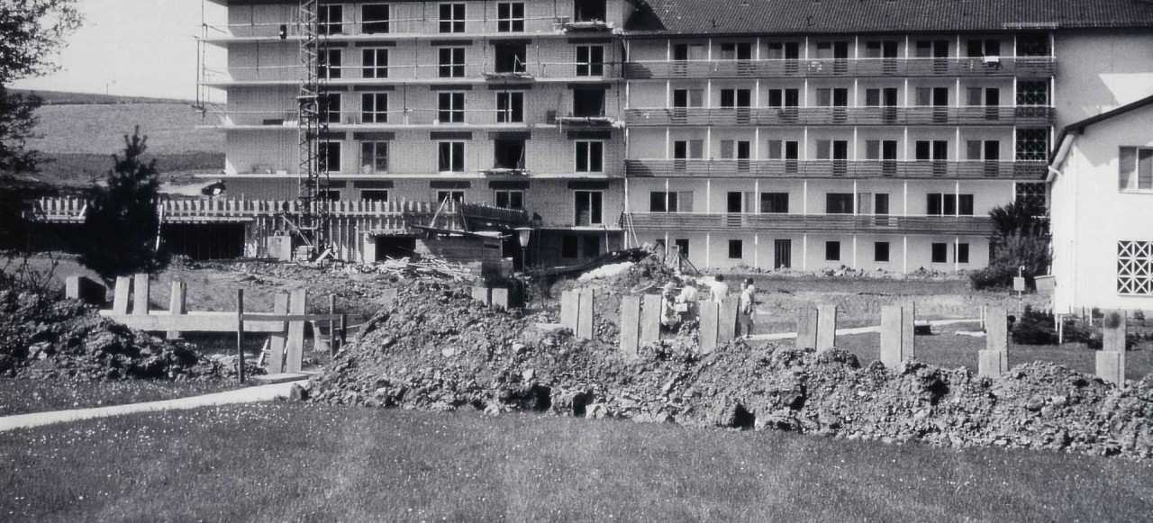 1971 Baustelle  - Klinik Prof. Schedel
